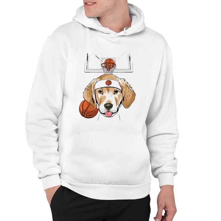 Labrador Basketball Dog Lovers Basketball Player  Hoodie
