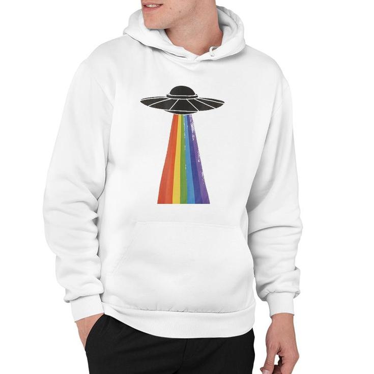 Lgbt Pride Ufo  Alien Gay Lesbian Rainbow Love Hoodie