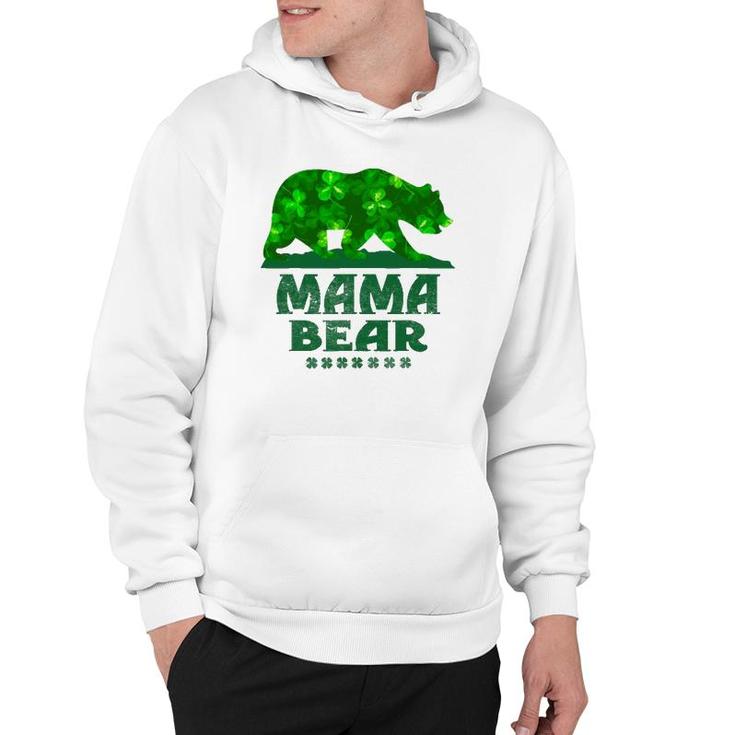 Mama Bear St Patrick's Day  Funny Mother Father Gifts Hoodie