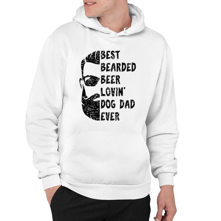 Mens Best Bearded Beer Lovin' Dog Dad Ever Gift For Man Hoodie