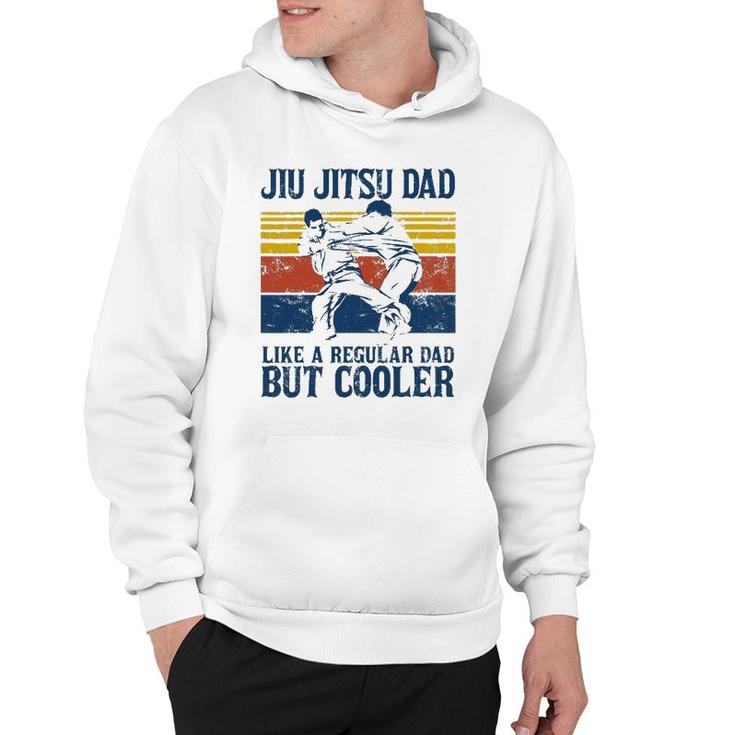 Mens Father’S Day Jiu Jitsu Dad Training Father Vintage Funny Hoodie