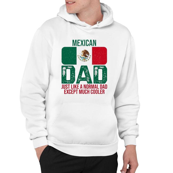 Mens Vintage Mexican Dad Mexico Flag Design For Father's Day Hoodie