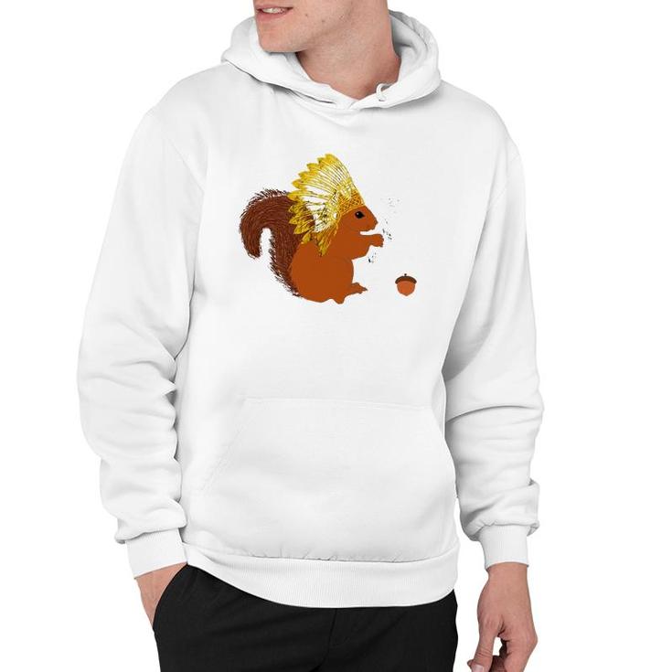 Native American Squirrel Indian Chief Pride Rodent Headdress Hoodie