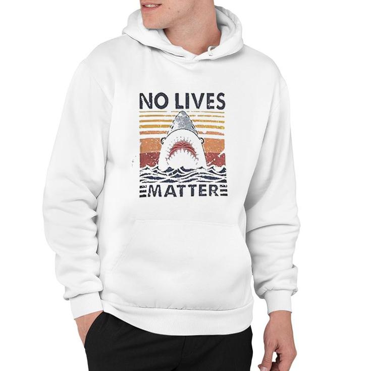No Lives Matters Shark Graphic Hoodie