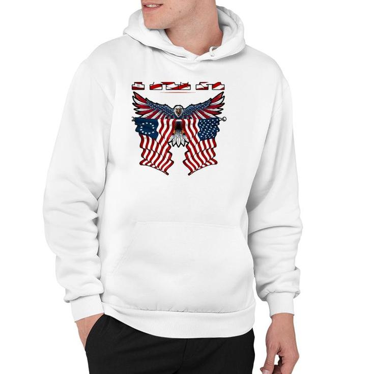 Papa American Flag Eagle Father's Day Gift Hoodie