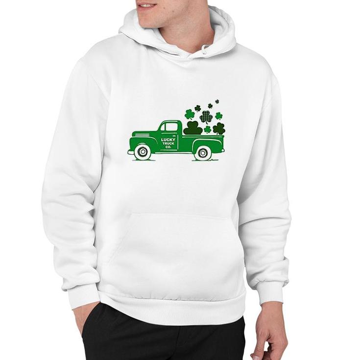 Patrick’S Day Loads Of Luck Shamrock Truck Lucky Gifts Hoodie