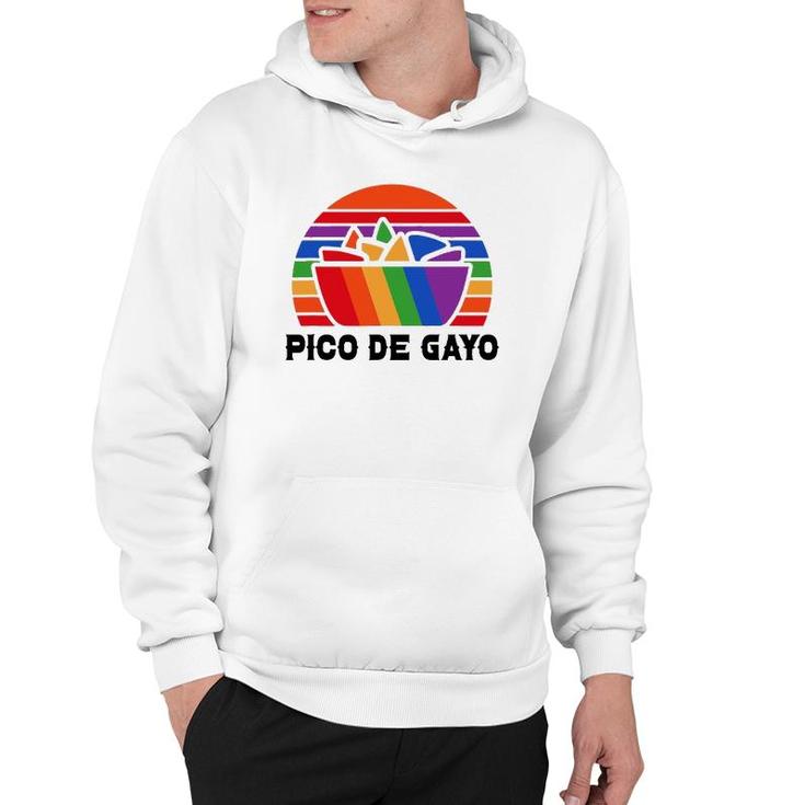 Pico De Gayo Funny Gay Lesbian Pride Rainbow Mexican Food Hoodie