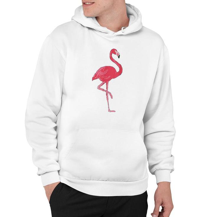 Pink Flamingo Design Hoodie