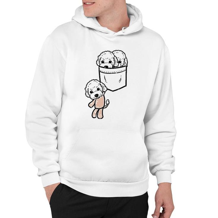 Poodles In Your Pocket Cute Animal Pet Dog Lover Owner Gift Hoodie