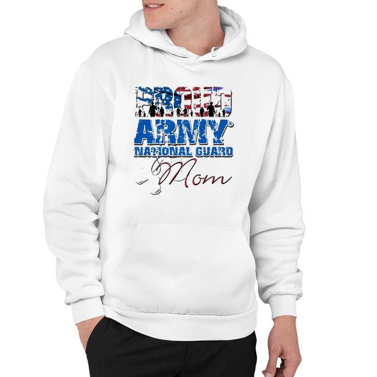 Proud Army National Guard Mom Usa Flag Mothers Day Hoodie