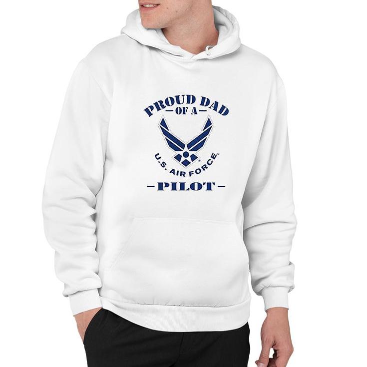 Proud Dad Of A Us Air Force Pilot Cotton Hoodie