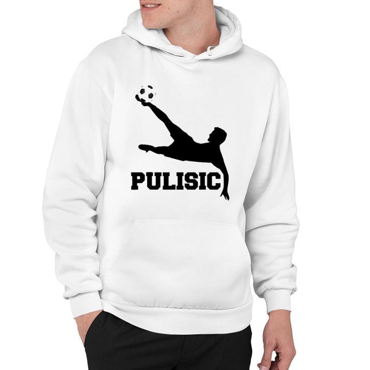 Pulisic Soccer Football Fan Silhouette And Football S Hoodie