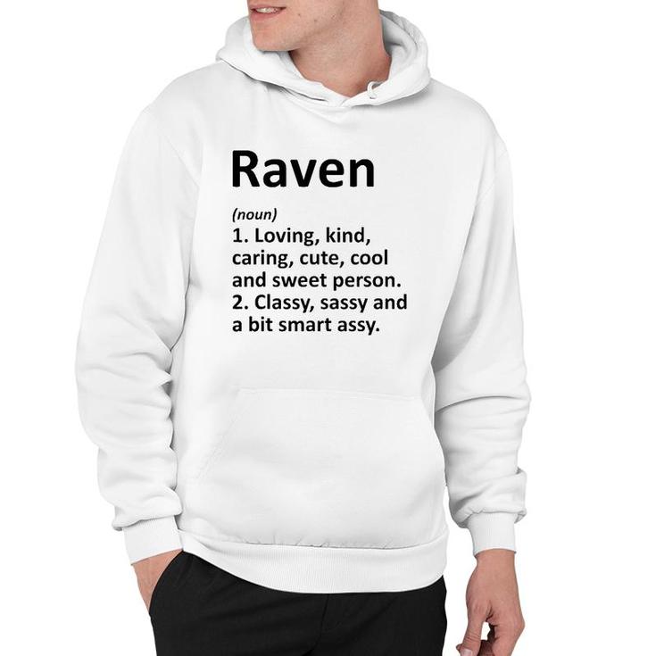 Raven Definition Personalized Name Funny Birthday Gift Idea Hoodie