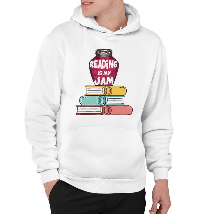 Reading Is My Jam Funny Books Lover Kids  Gift Hoodie