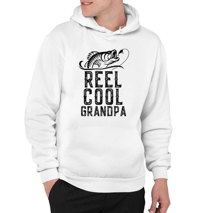 Reel Cool Grandpa Fishing Funny Christmas Father's Day Gift Hoodie