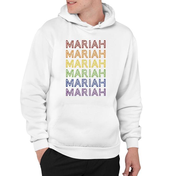Retro Style Mariah Rainbow  Hoodie