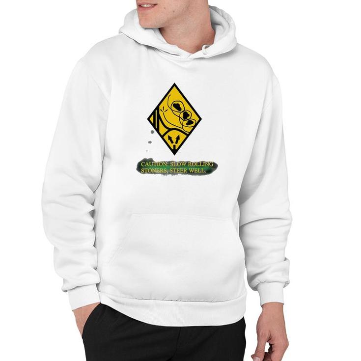 Rolling Stoners Warning Sign Hoodie