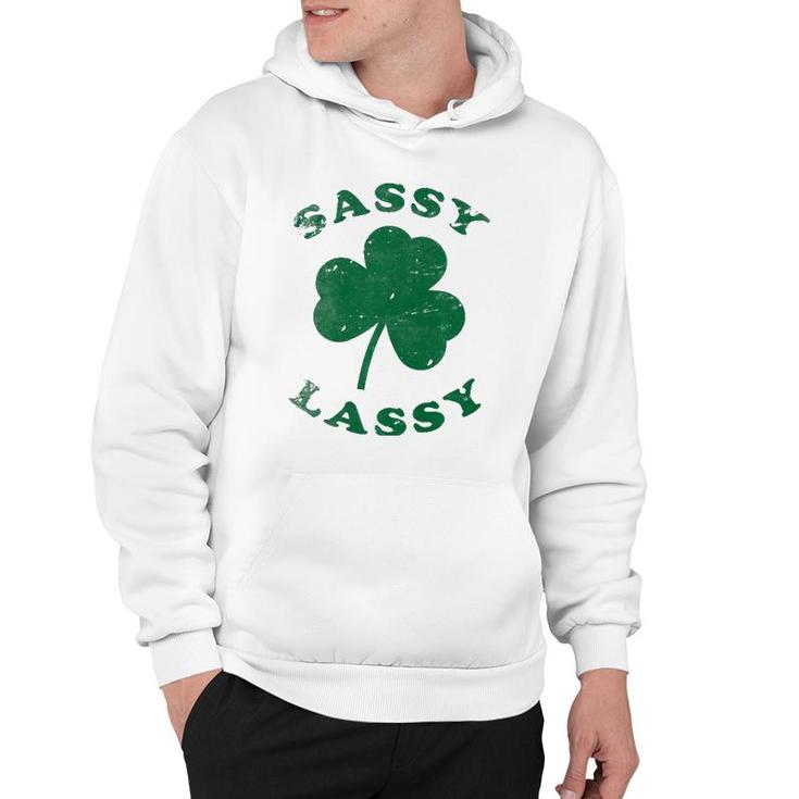Sassy Lassy Funny Women Girls St Patrick's Premium Hoodie