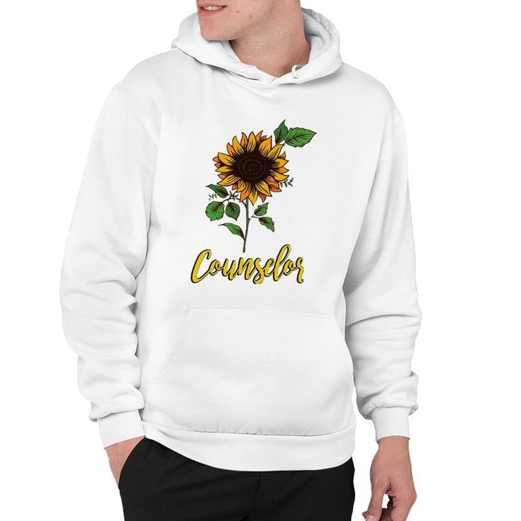 School Career Counselor Sunflower T Gift Hoodie