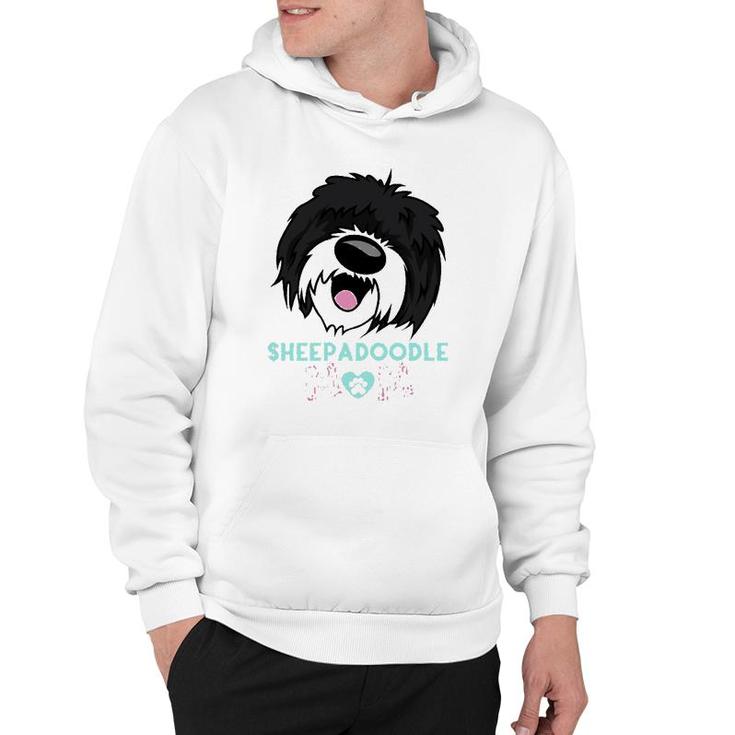 Sheepadoodle Mom Funny Dog Sheepadoodle Lovers Funny Illustration Gift For Mom Essential Hoodie