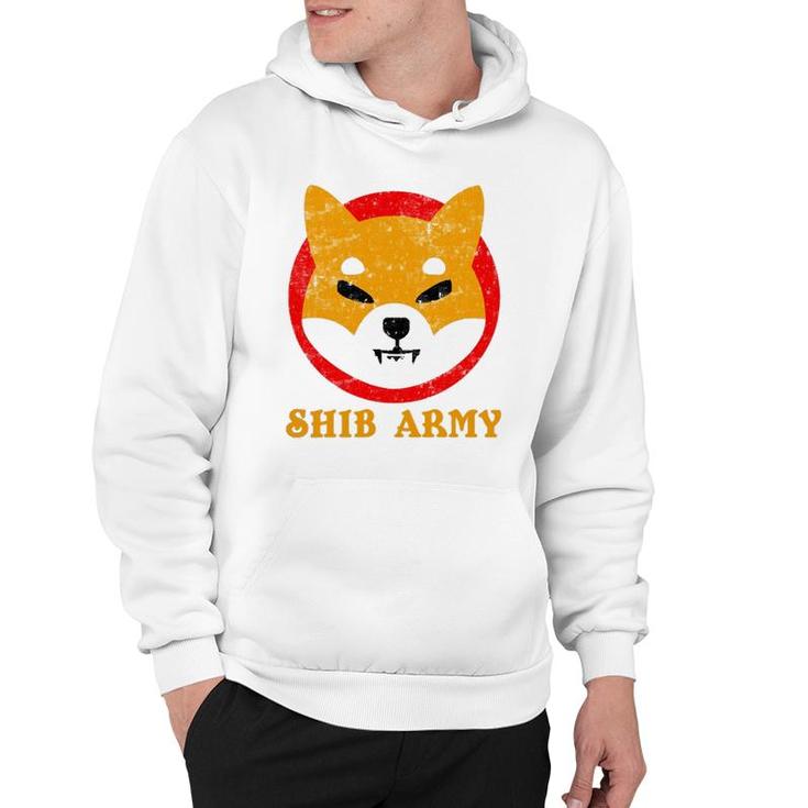 Shib Army Shiba Inu Token Design Shibarmy Cryptocurrency  Hoodie