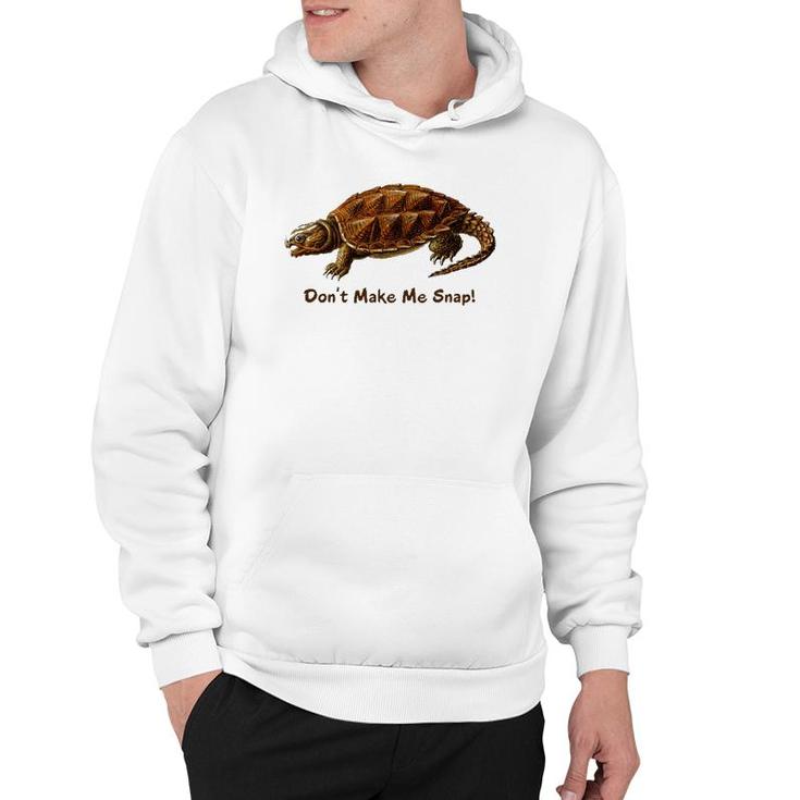 Snapping Turtle Snap Reptile Herp Nature Lover Hoodie