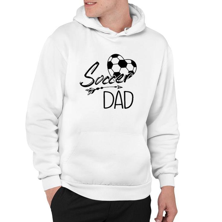Soccer Dad Ball Heart Father's Day Hoodie