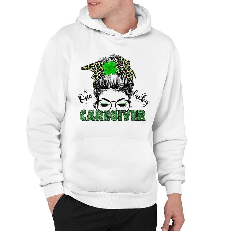 St Patricks Day One Lucky Caregiver Hoodie