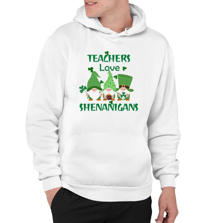 St Patrick's Day S His And Hers Four Leaf Clover Teacher Hoodie