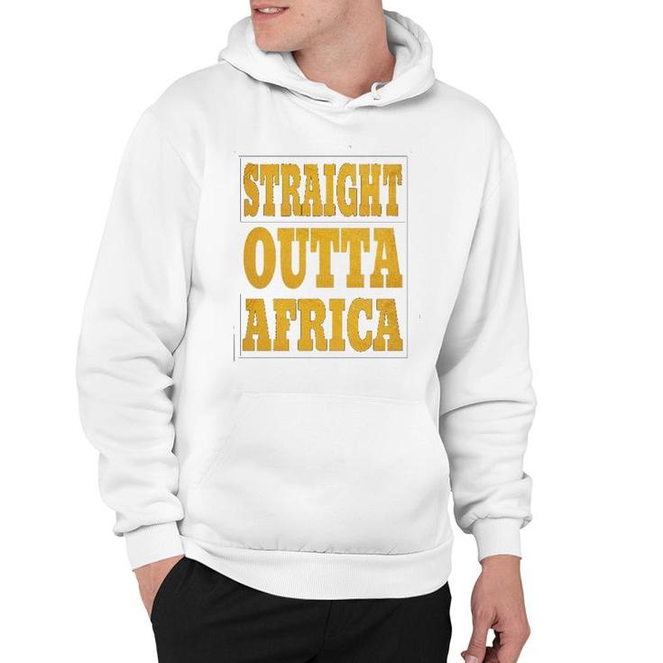 Straight Outta Africa African Black Pride For Women Men Hoodie