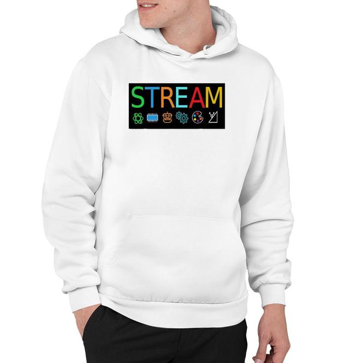 Stream Technology Robotics  For Teachers And Students Hoodie