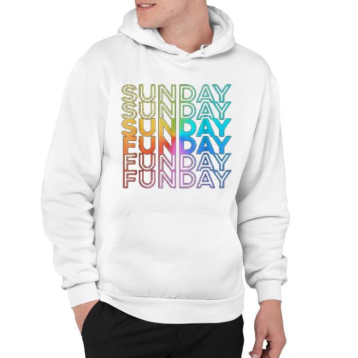 Sunday Funday Rainbow Fade Hoodie