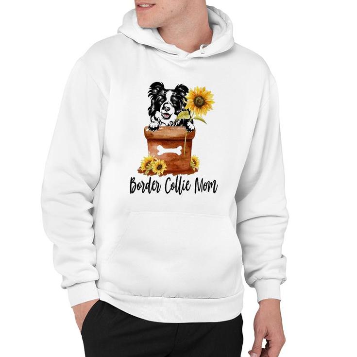 Sunflower Border Collie Mom Dog Lover Gifts Hoodie