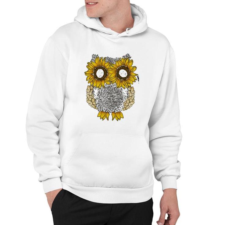 Sunflower Seeds Owl Hoodie