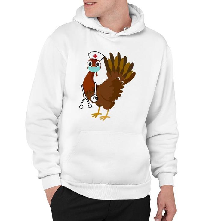 Thanksgiving Nurse  Funny Turkey Scrub Gift For Nurses Hoodie