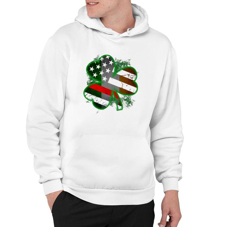Thin Red Line St Patrick's Day Honoring Firefighters Hoodie