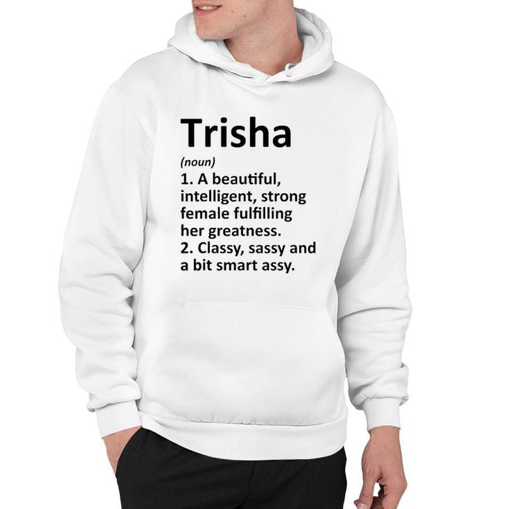 Trisha Definition Personalized Name Funny Christmas Gift Hoodie