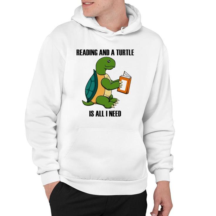 Turtles And Reading Funny Saying Book Hoodie