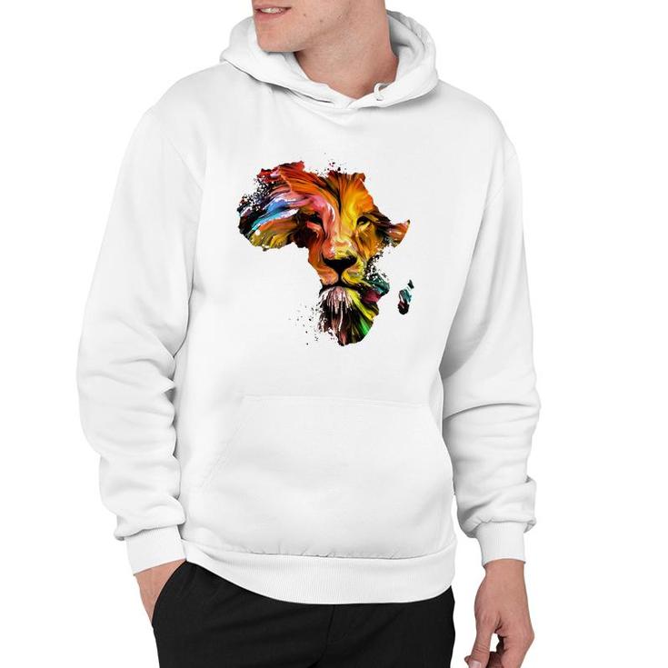 Vintage African Lion Lion Face Zoo Animal Africa Lion Hoodie