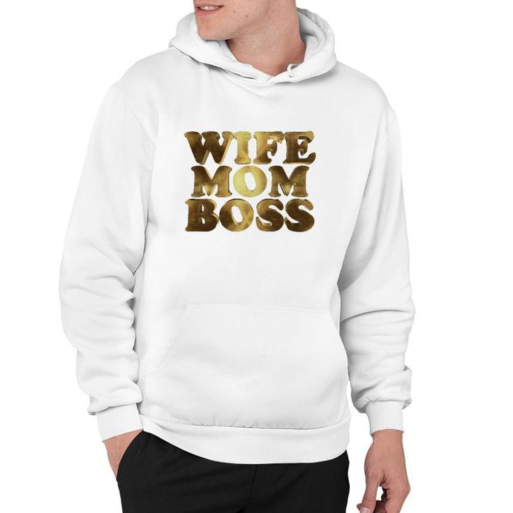 Wife Mom Boss Version Hoodie