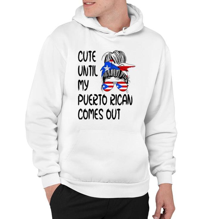 Womens Funny Cute Until My Puerto Rican Comes Out  Hoodie