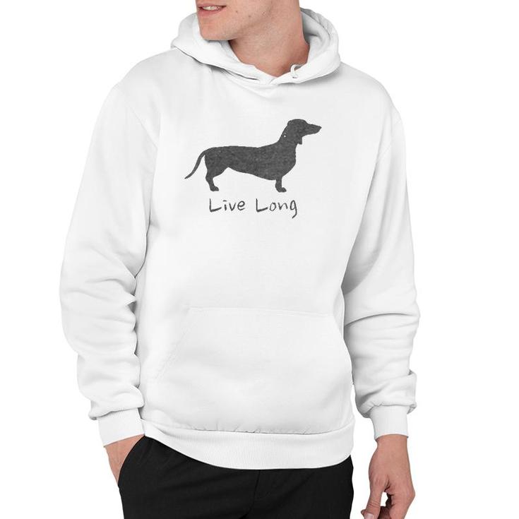 Womens Funny Dog Lover Dachshund Doxie Dogs Distressed Design Gift  Hoodie