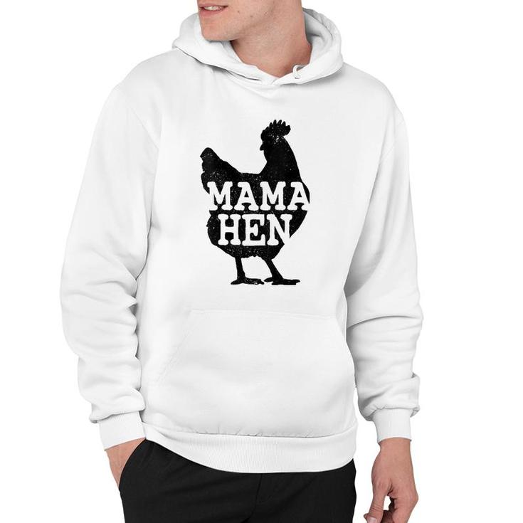 Womens Mama Hen Funny Mother's Day Chicken Mom Farmer Farm Gift Hoodie