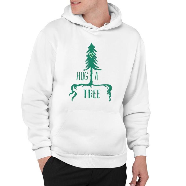Womens Tree  - Tree With Heart Graphic Hug A Tree  Hoodie