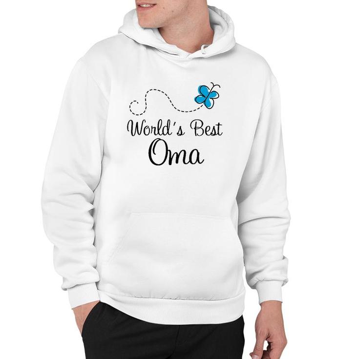 World's Best Oma Grandma Butterfly Mother's Day Hoodie