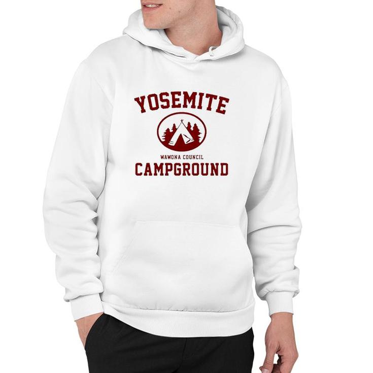 Yosemite Campground California Camping Lover Gift Hoodie