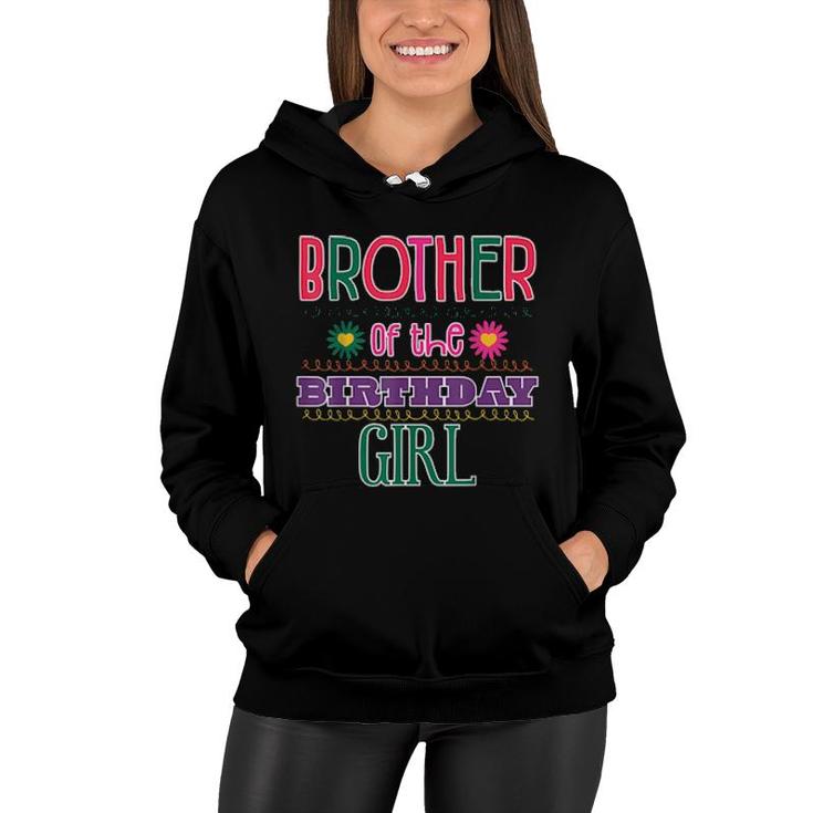 Brother Of The Birthday Girl Garden Theme Matching Family  Women Hoodie