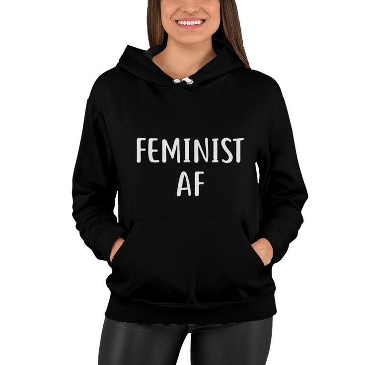 Feminist Af Girl Power Feminist Slogan Women Hoodie