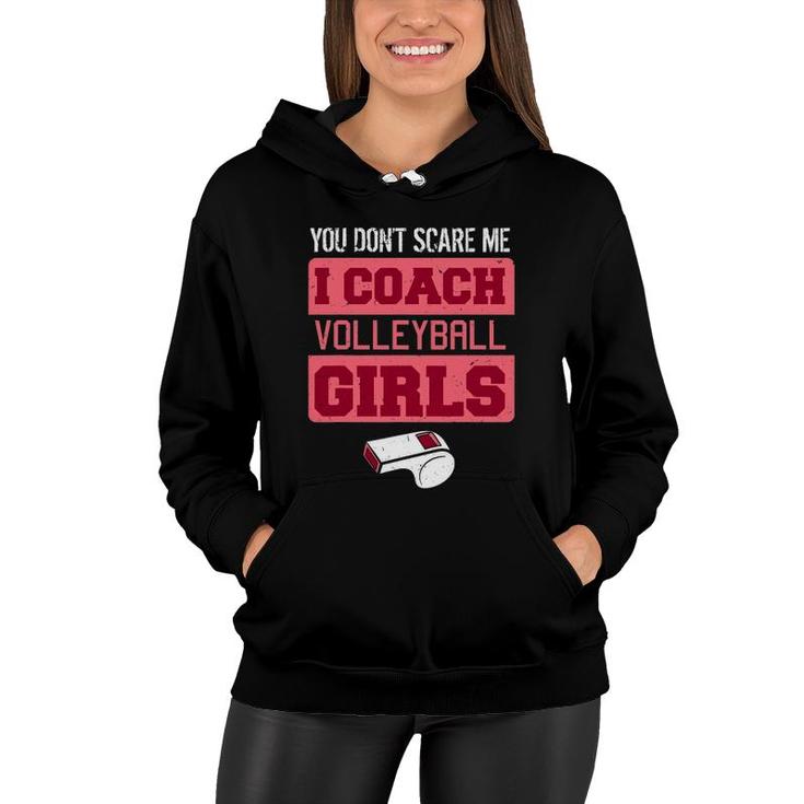 I Coach Volleyball Girls Women Team Sport Coaches Gift Idea Women Hoodie