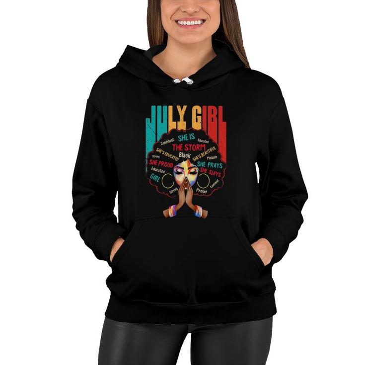 July Birthday Girls Queens Are Born In July For Women Girls Women Hoodie
